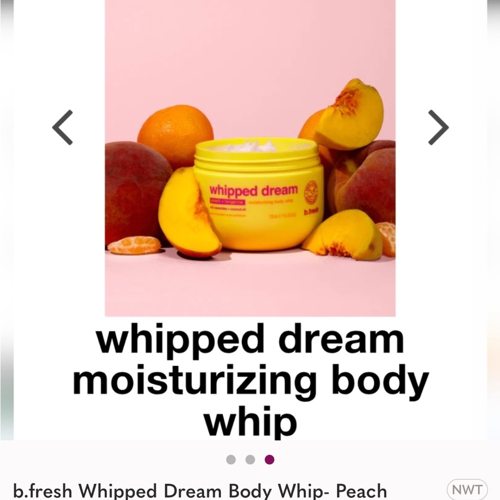 whipped dream Peach Tangerine Moisturizing Body Whip 8.5 oz new - Picture 2 of 10